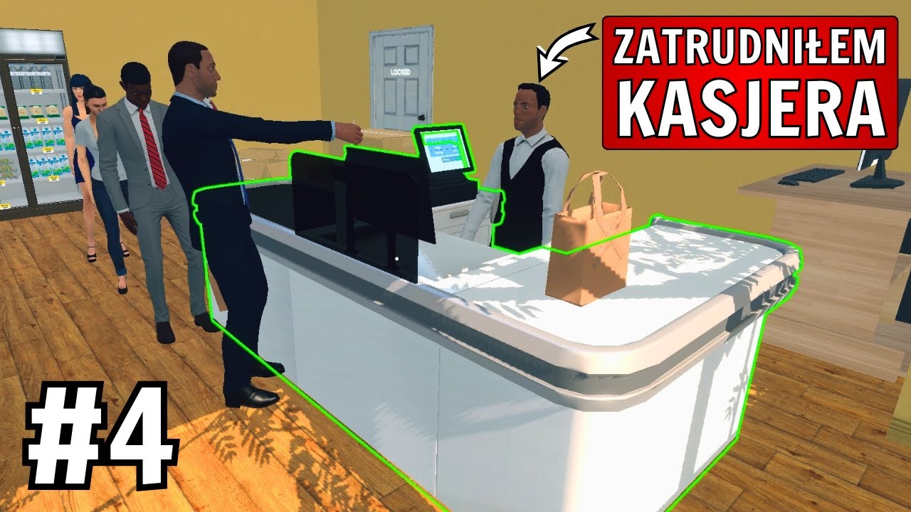 Kupiłem nowe produkty i zatrudniłem kasjera! 🛒 Supermarket Simulator #4