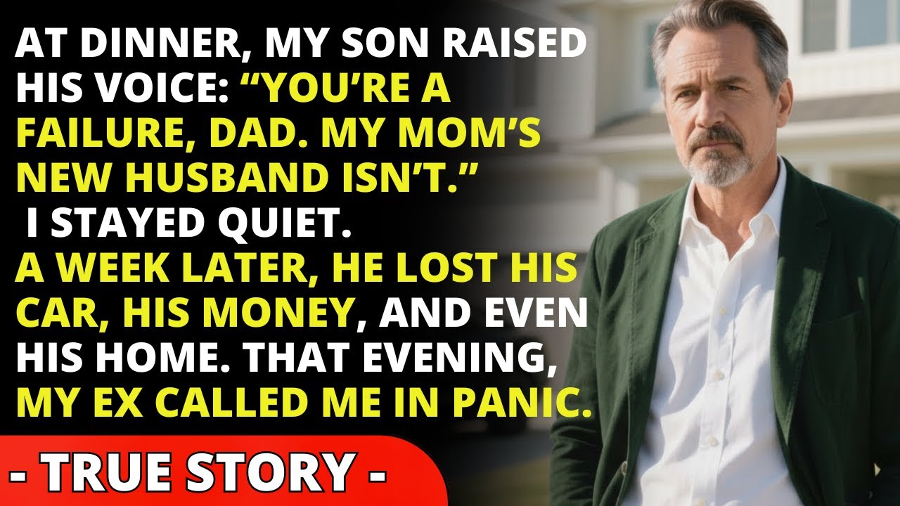 My Son Shamed Me at the Table, Comparing Me to Mom’s New Husband… I Said Nothing.