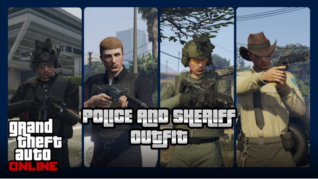 GTA ONLINE POLICE & SHERIFF OUTFIT TUTORIAL 2024 🚨