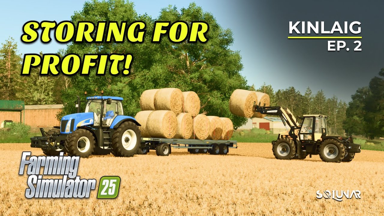 Хранение соломы и заготовка сена 🌾 | Farming Simulator 25: Рыбалка в высокогорье | Кинлайг - Эпиз...