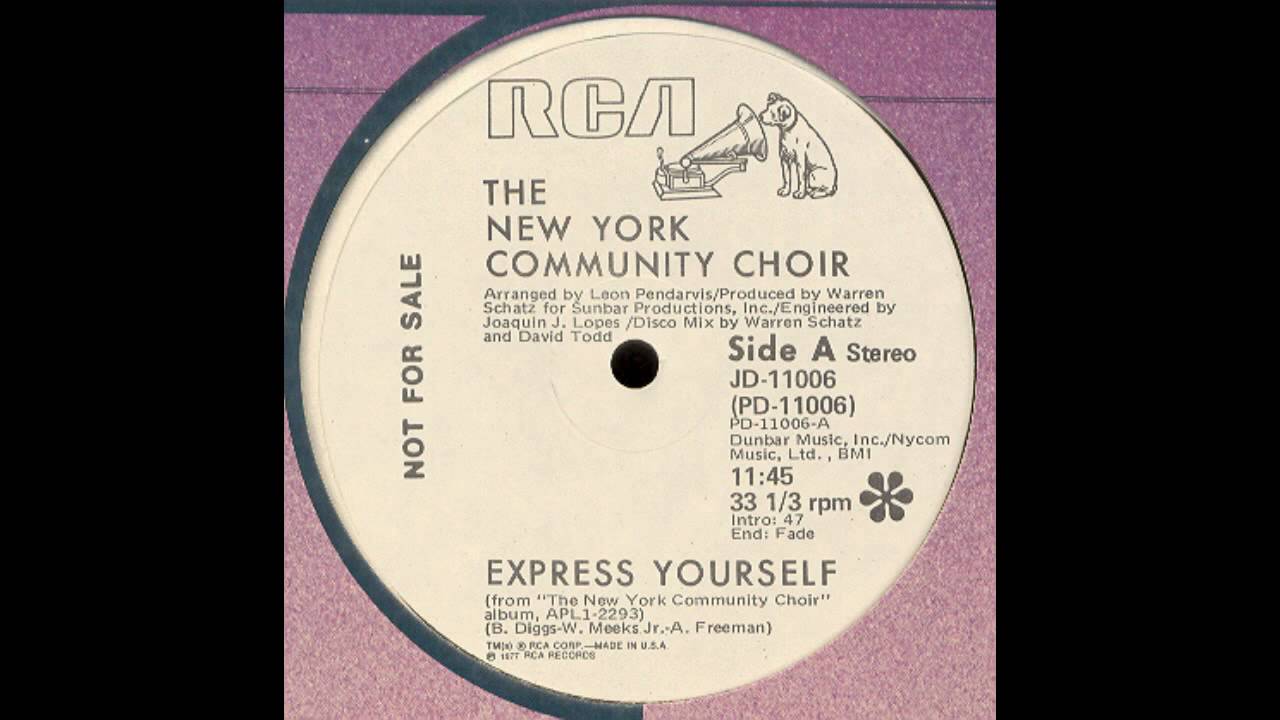New York Community Choir - Express Yourself