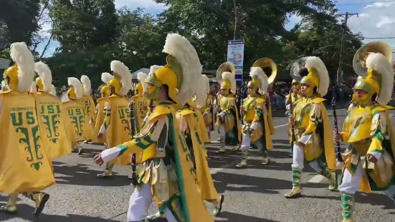 2023 MILITARY PARADE | Universidad de Sta. Isabel de Naga Inc. Majorette and Band