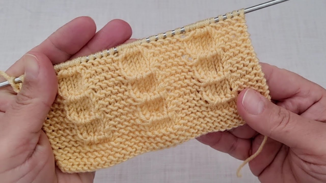 Sadece 2️⃣ Sırada Örülen YÜZÜK Örgü Modeli 🌾🌷 knitting crochet desen patik yelek lif battaniye