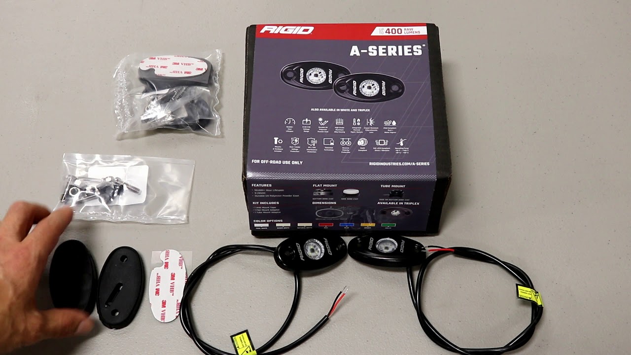 Rigid Industries A Series LED Lights What's Inside the Box? #HardRacing #RigidIndustries #RigidLED