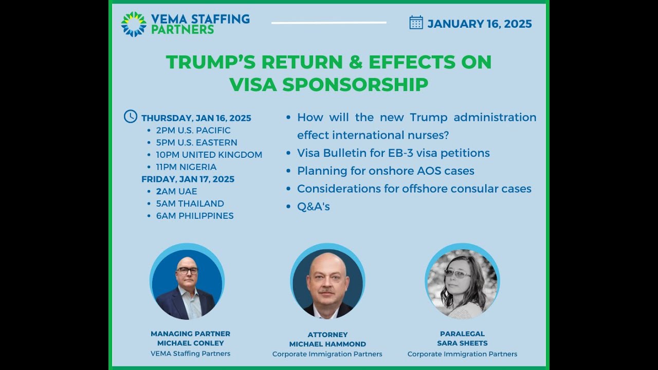 Trump's Return & Effects on Visa Sponsorship –January 2025