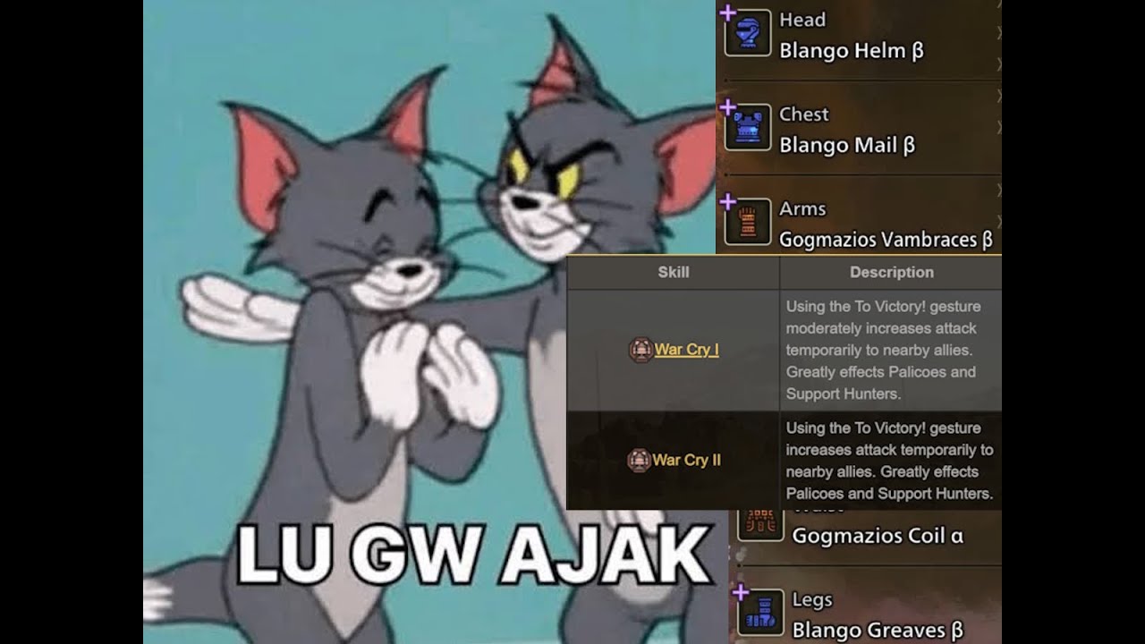 Blangonga's spirit showcase in Gogmazios quest