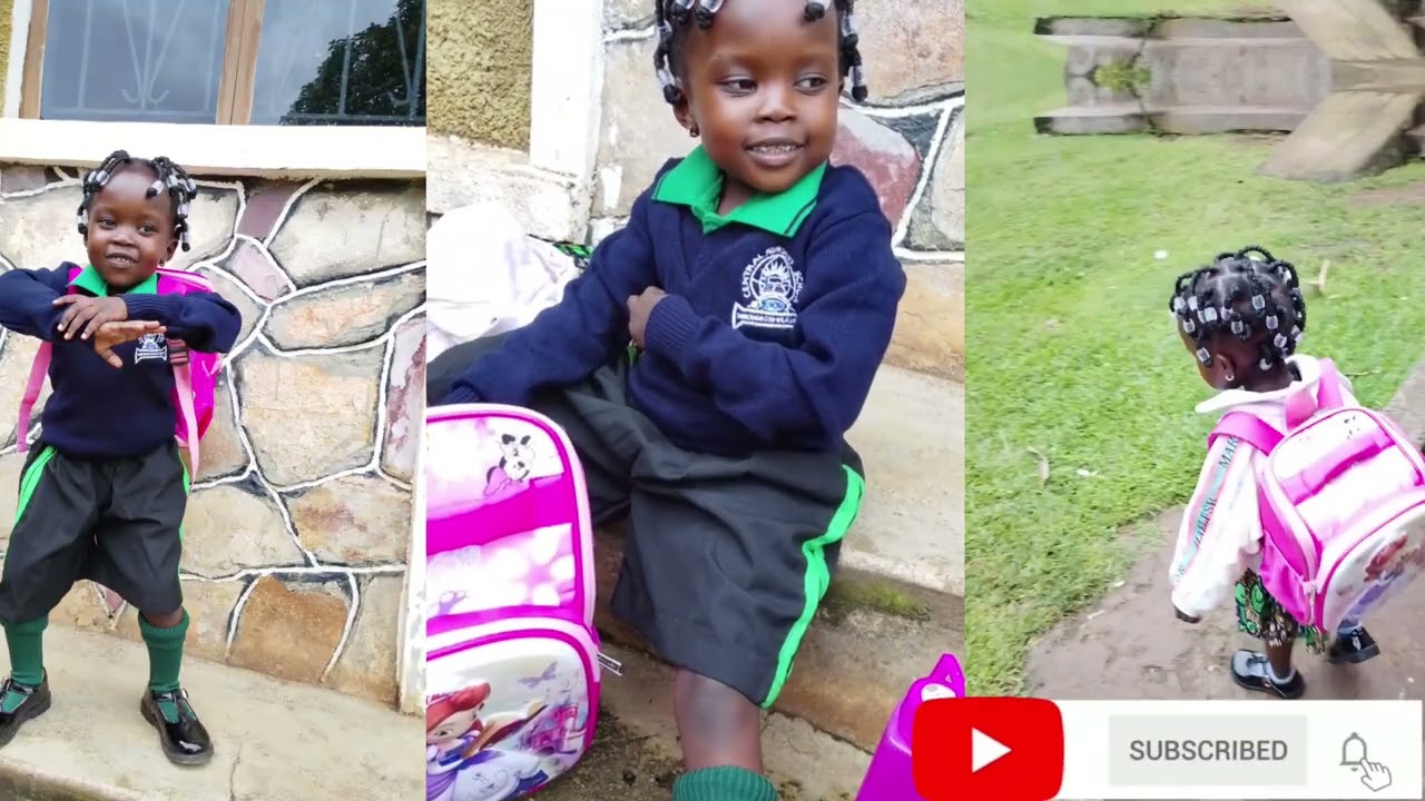 Daysha's First Time To Go To School.Funny Stories From Her// #mustwatch #school #stories 