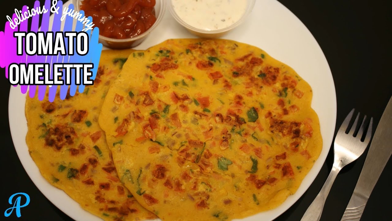 Tomato Omelette Recipe | Veg Masala Omelette | South Indian Breakfast | वेज आमलेट