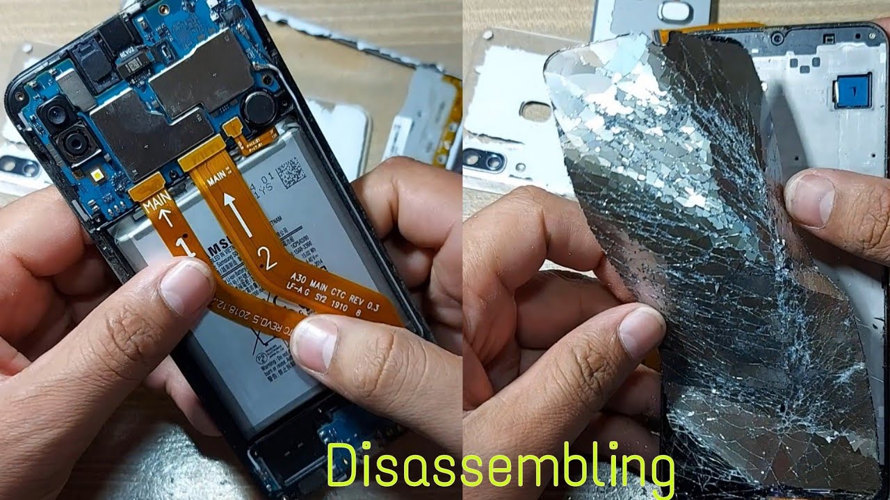 Samsung galaxy A30 broken lcd touch disassembly / a30 Teardown