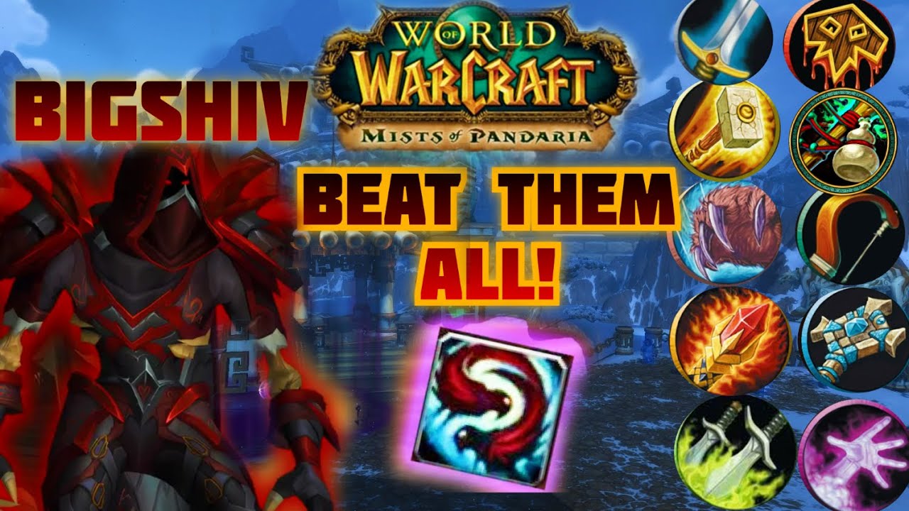 Classic MOP- How To Beat Every Class Sub Spec Rogue PvP Guide!