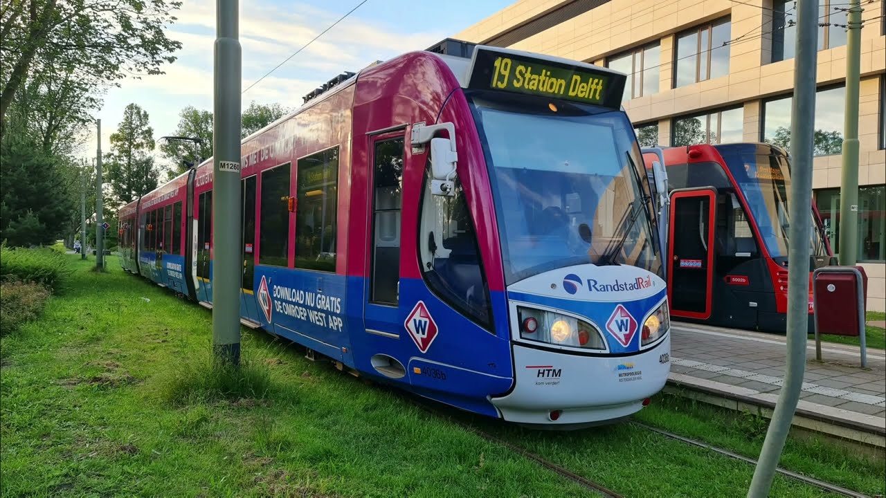 HTM tramlijn 19: Leidschendam Leidsenhage - Delft Station v.v. | HTM 4036 | 2022
