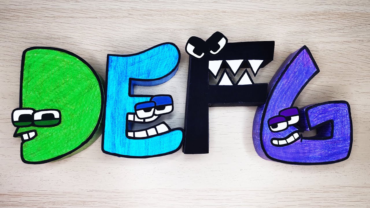 Cool Craft | Paper Alphabet Lore D E F G