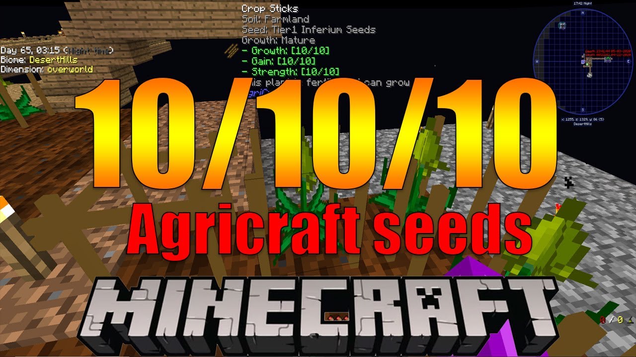 How to get 10/10/10 Agricraft Seeds Modded Minecraft | Project Ozone 3