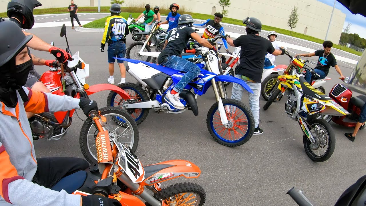 RIDER GOES DOWN! ALWAYS SOMETHING AT THE LOT!