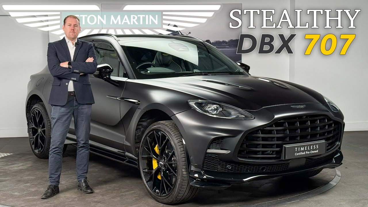 СКРЫТНЫЙ чёрный Aston Martin DBX 707 — прогулка с Майком