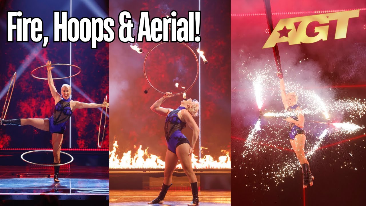 Grace Good returns with a FIERY hula hoop spectacle! Qualifiers AGT 2023