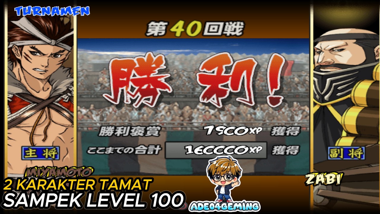 TAMAT 2  KARAKTER INI MIYAMOTO MUSASHI END ZABI DI GAME:BASARA HEROES 2  # 9