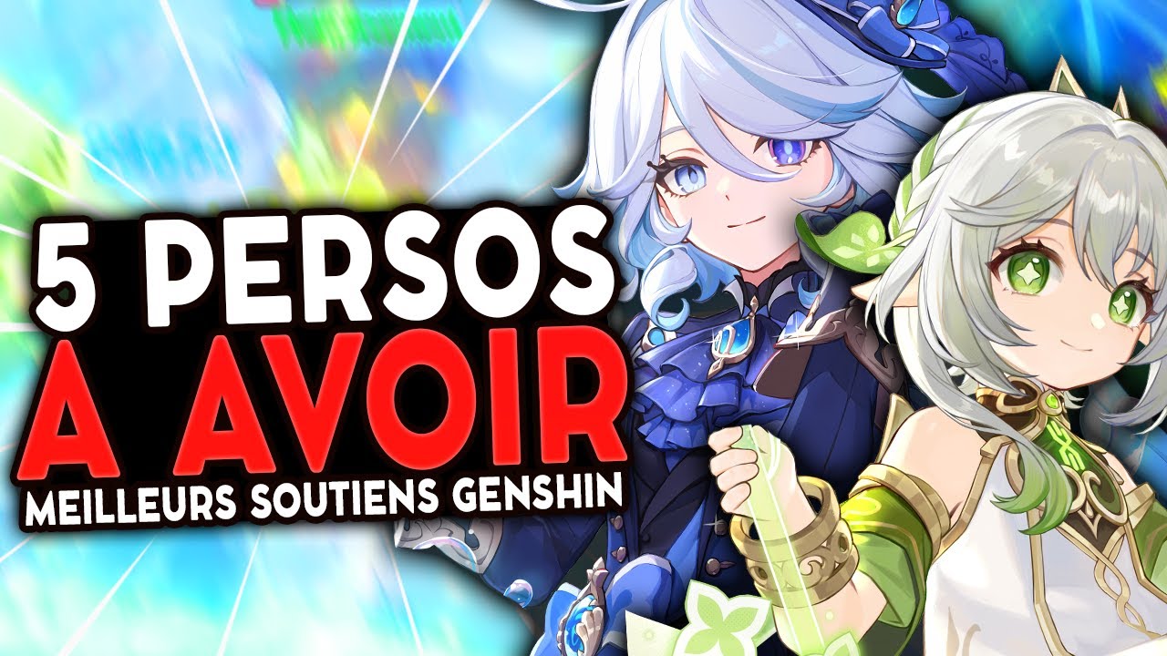 5 PERSOS QUE VOUS DEVRIEZ INVOQUER ! Meilleurs soutiens de Genshin Impact