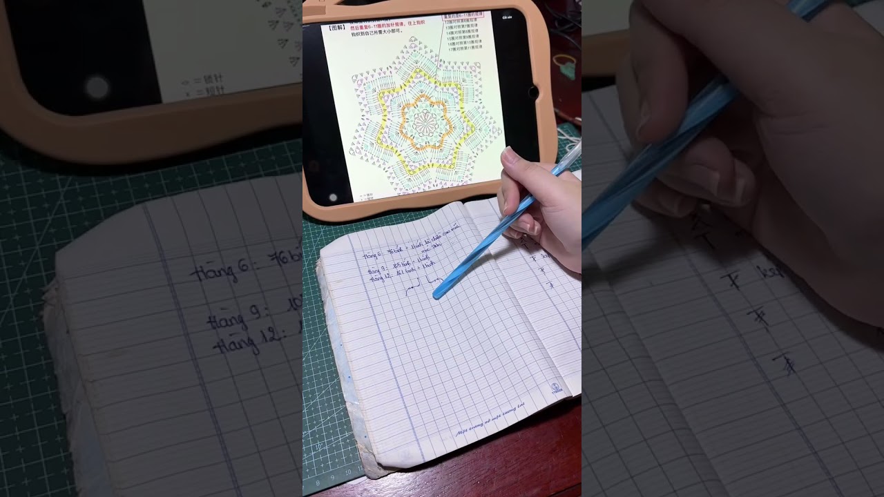 HƯỚNG DẪN MÓC ÁO CHOÀNG NGÔI SAO 7 CÁNH P1 CÁCH TĂNG GIẢM SIZE 