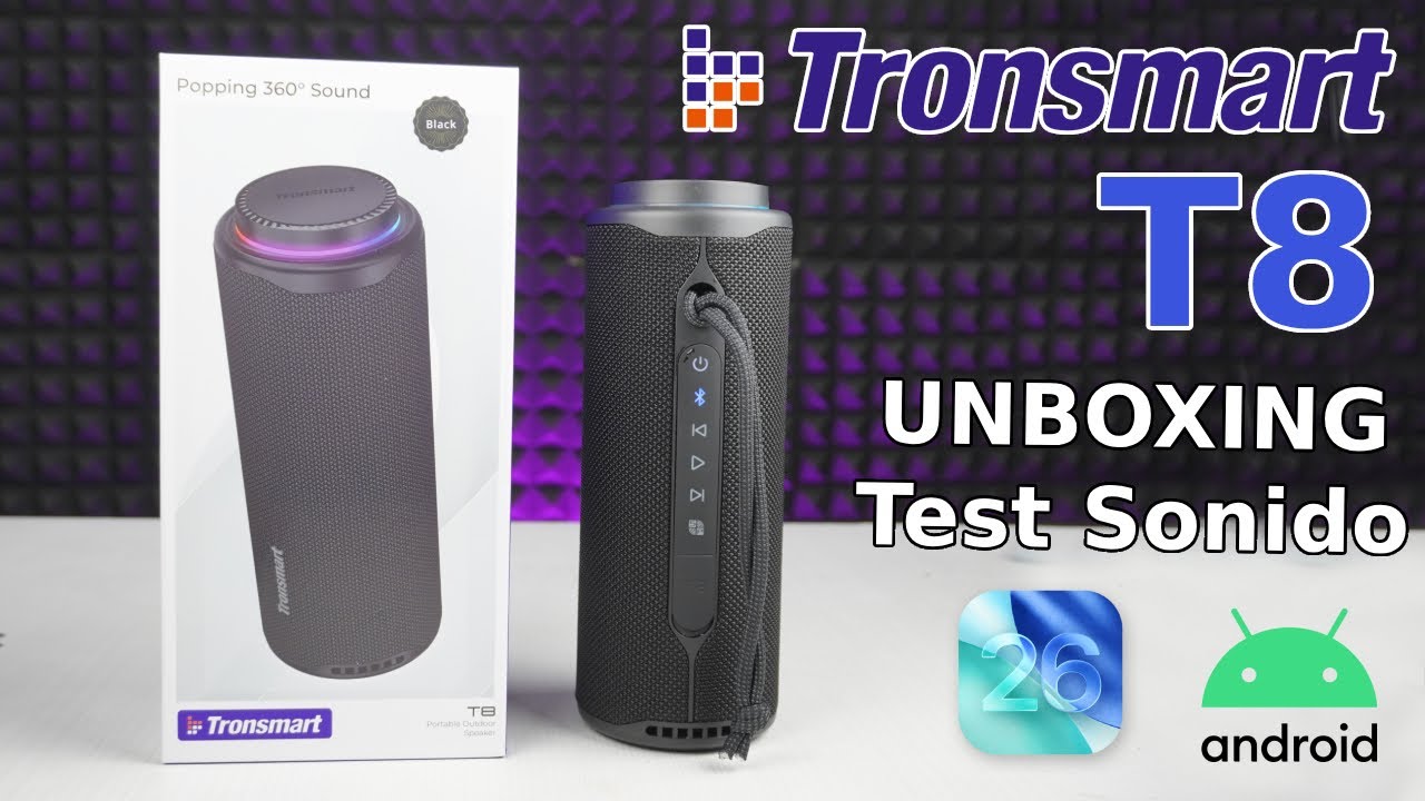 Tronsmart T8 : REVISIÓN Parlante Bluetooth  40W con sonido 360° y batería 20 Horas