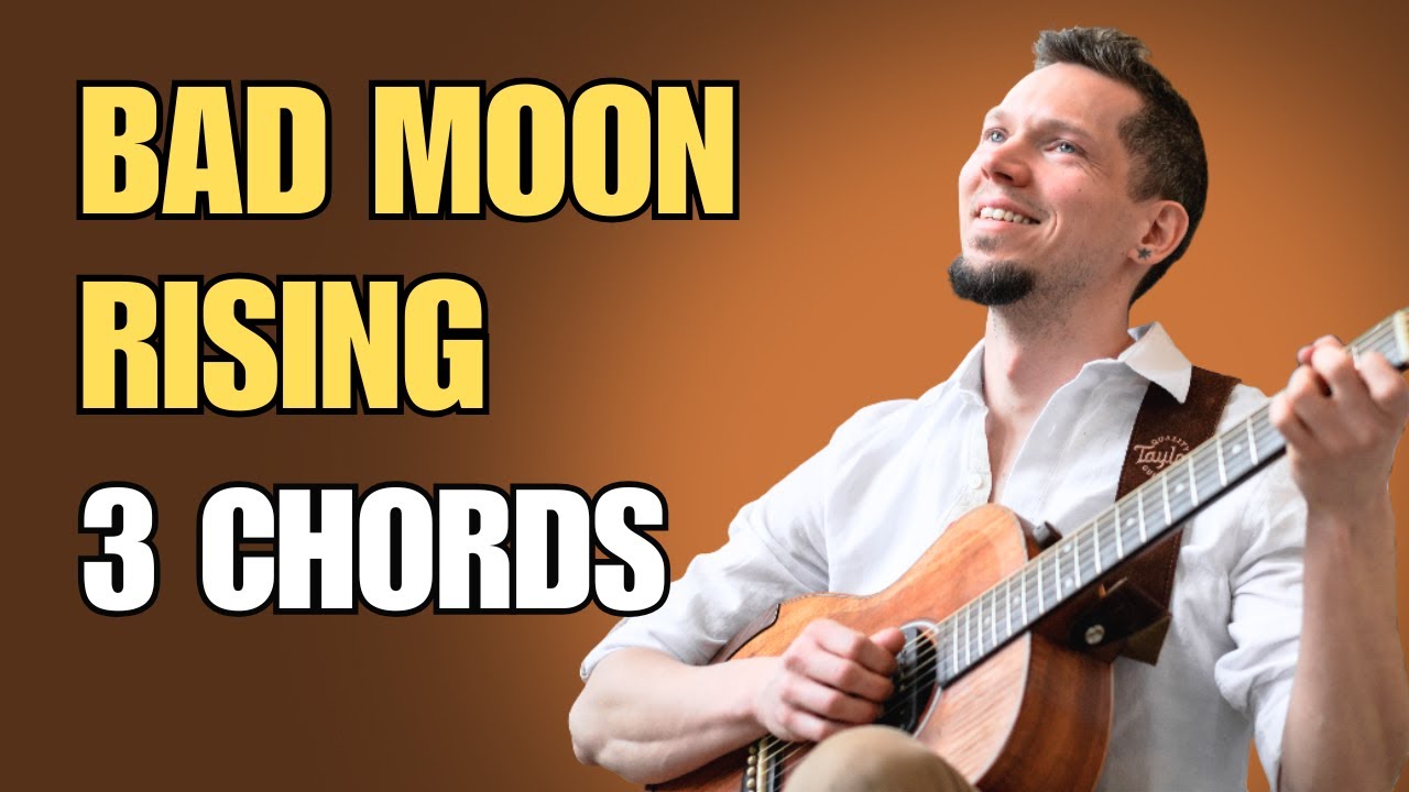How to Sing AND Play “Bad Moon Rising” on guitar (Beginner Tutorial)