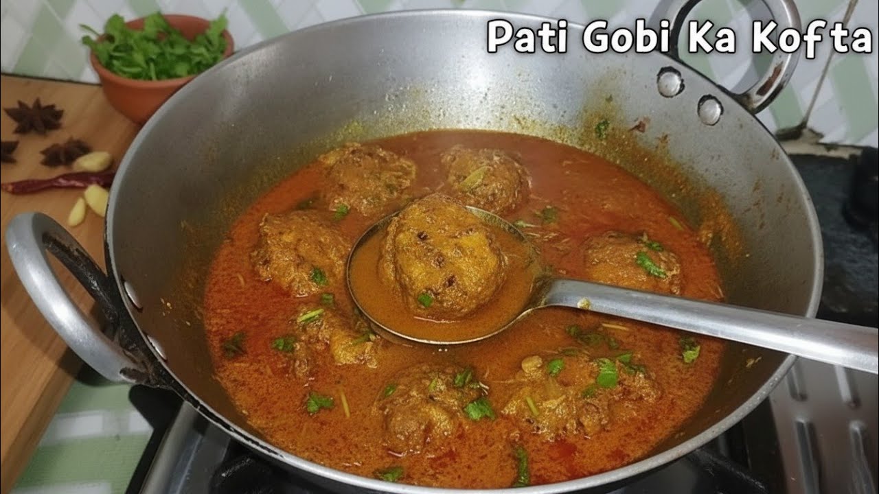 Patte Gobhi Ke Kofta Recipe | Cabbage Kofta Curry | Easy & Tasty Dinner Recipe