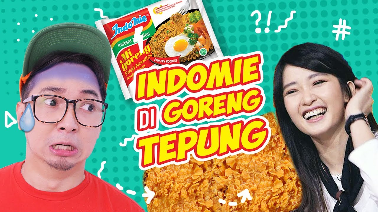 INDOMIE diGORENG TEPUNG Wkwkwkwk enak gak ya? #EGY