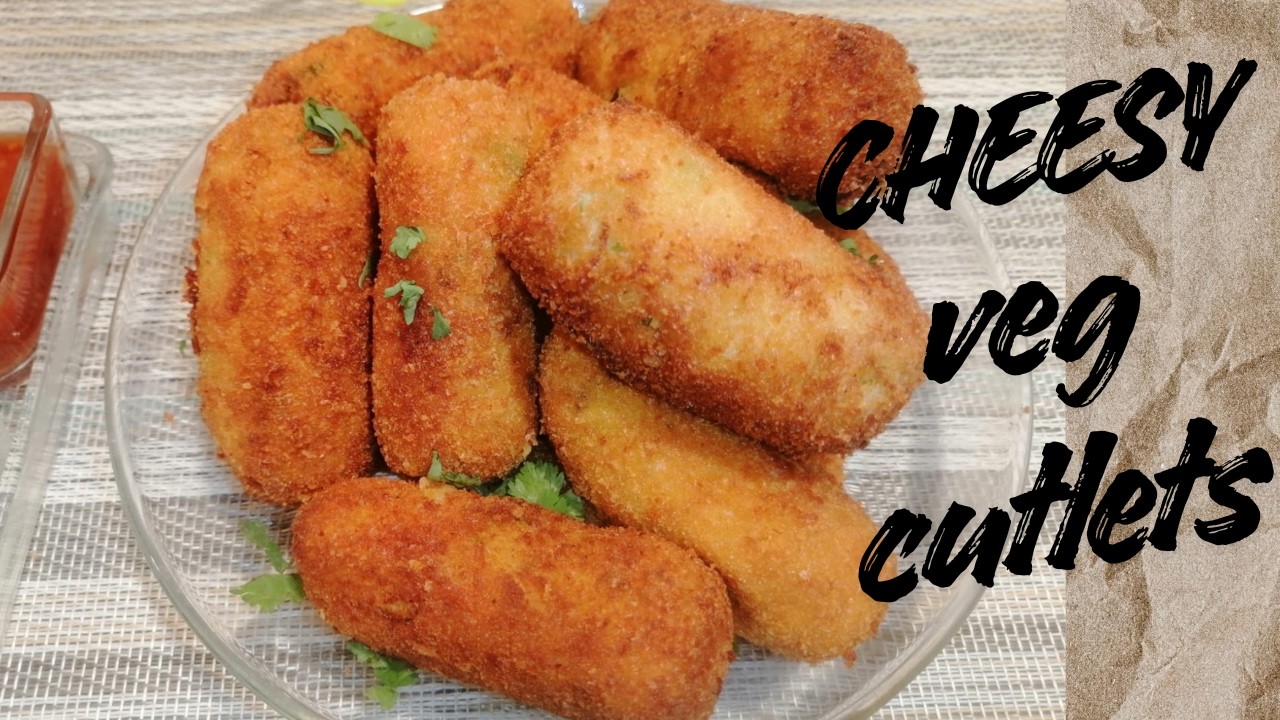 Cheesy Veg Cutlets # Tea Snacks # Lunchbox Friendly