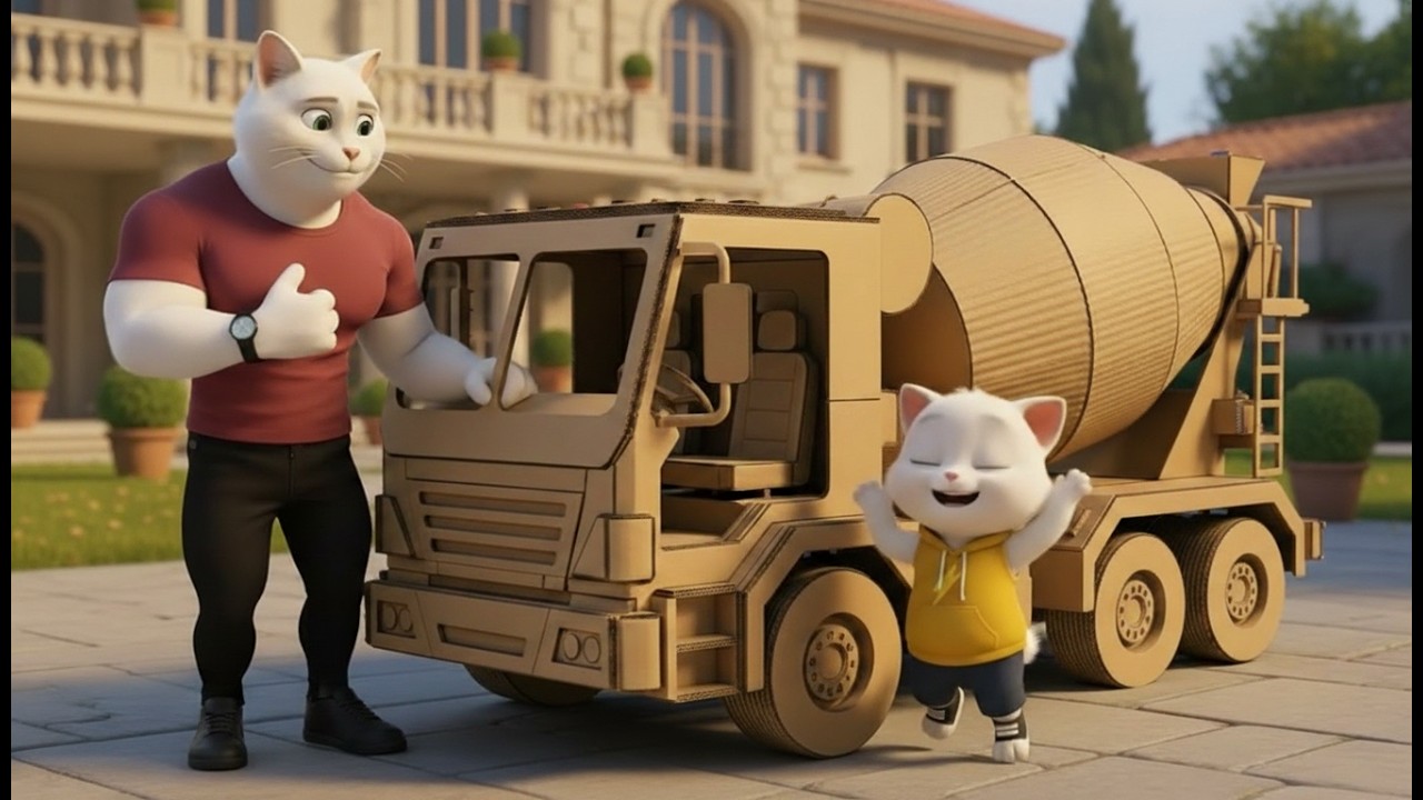 They Laughed at Kitten's Concrete Mixer    The Ending Will Melt You!  AI Cat Story