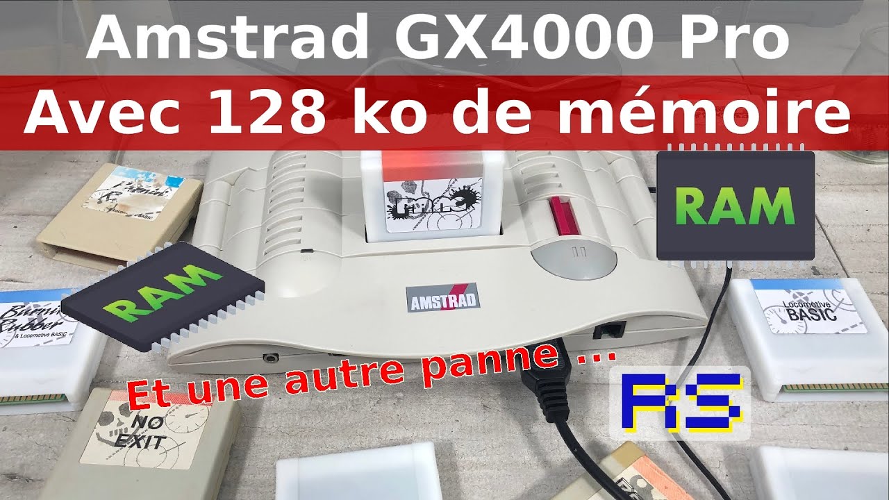 Passage de la GX4000 en GX4000 Pro avec 128 Ko de mémoire