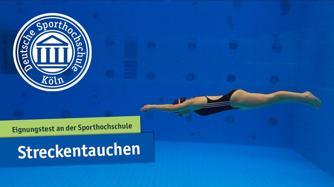 Streckentauchen | Schwimmen | Übevideo Eignungstest an der #Spoho