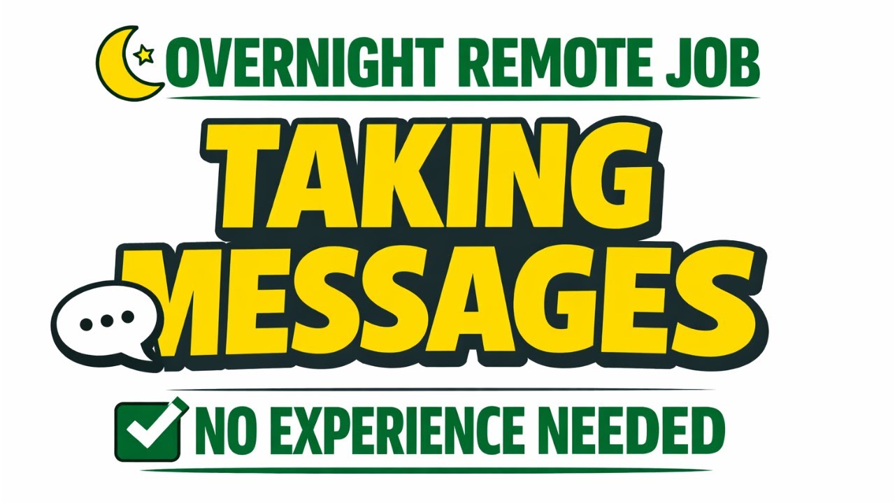 🌙 💻Work From Home Overnight Answering Service Reps | Taking Messages From Home (Beginner Friendly)