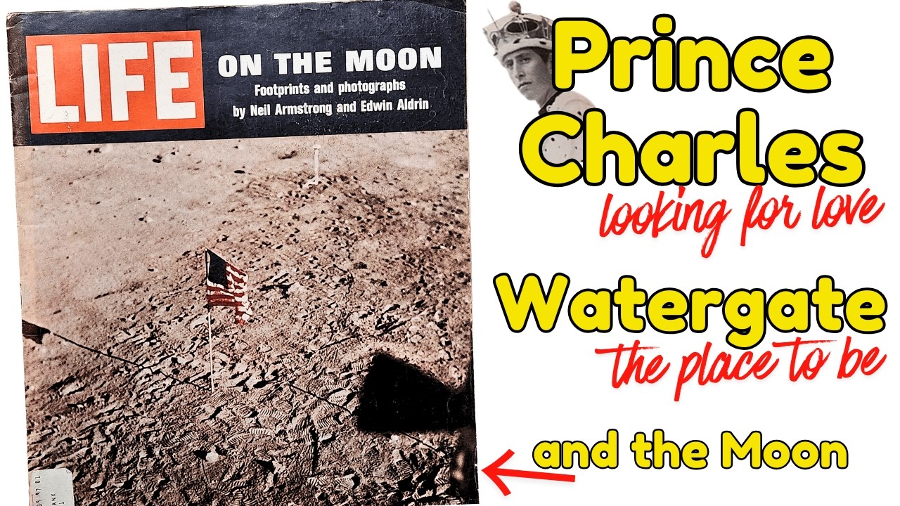World Celebrates The Moon Landing | Life August 1969 | Prince Charles & Who's Who of Watergate
