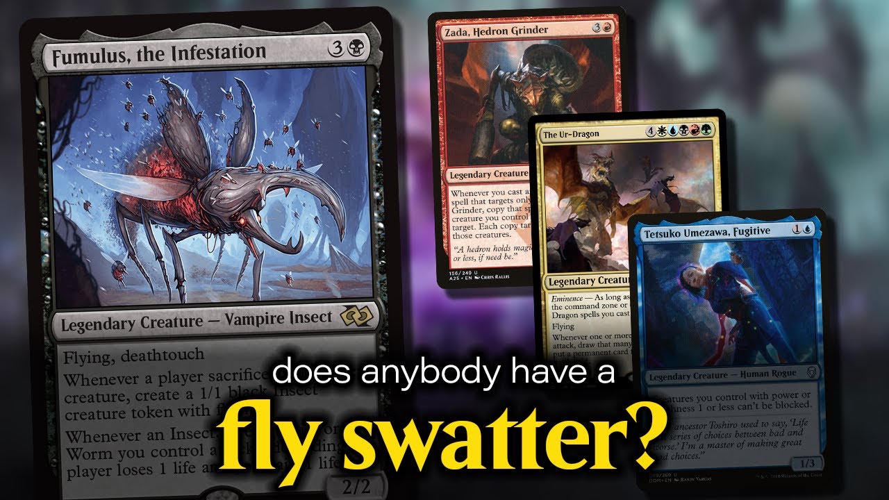 Fumulusv the Infestation vs Zada vs Ur Dragon vs Tetsuko EDH Gameplay on Magic Online