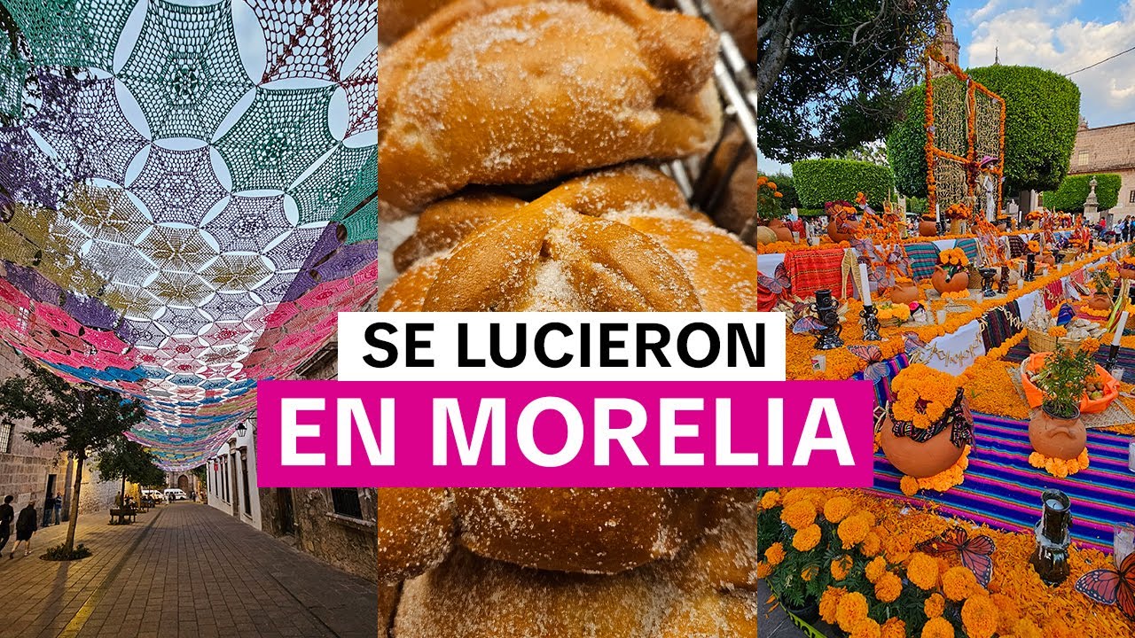 Los Michoacanos si Saben Celebrar el Día de Muertos 🕯️💀 Así Luce El Centro de Morelia