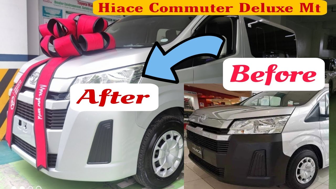 SATISFIED CUSTOMER!!! PINABAGO ANG KANYANG BINILING HIACE COMMUTER DELUXE....ONLY IN TOYOTA MAKATI.
