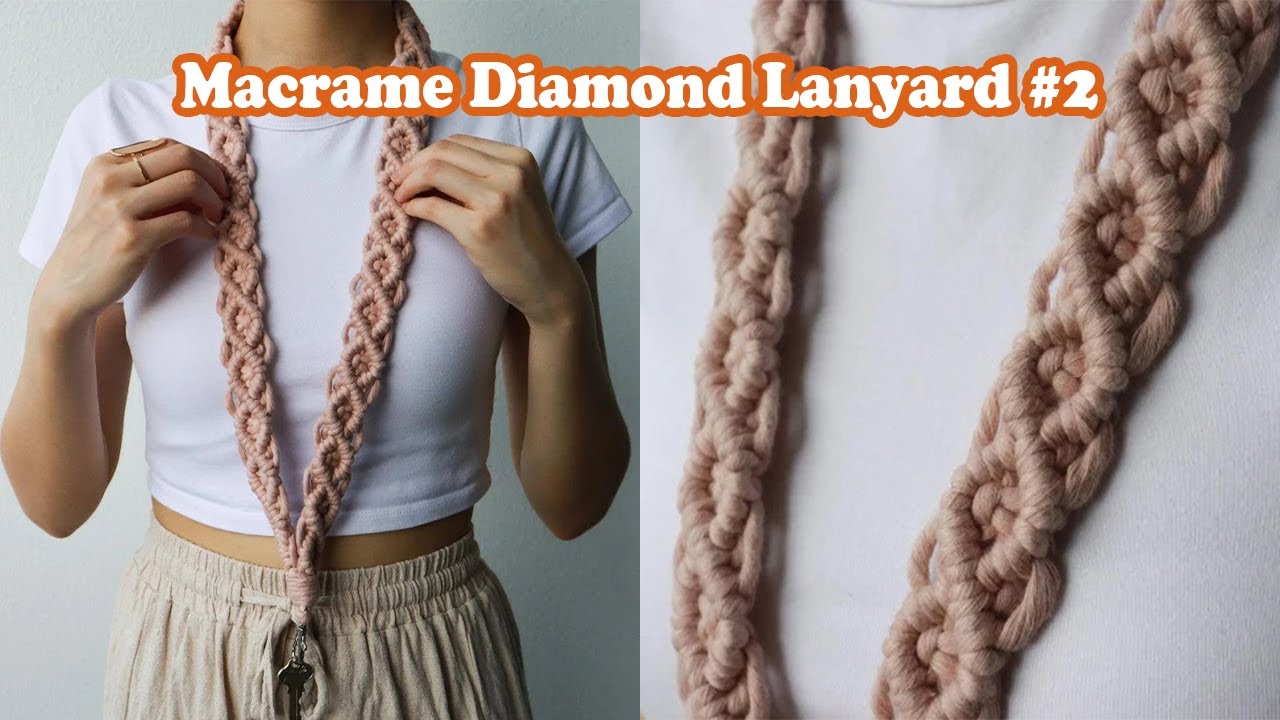 Macrame Lanyard TUTORIAL | Badge Holder | STEP BY STEP | Beginner Friendly | WeaveyStudio