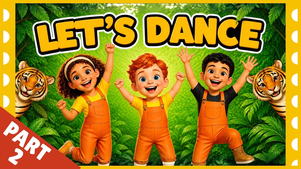 Jungle Dance Song for Kids - Part 2 | School Program Dance for Kids | Kids Dance Song | Animal Song