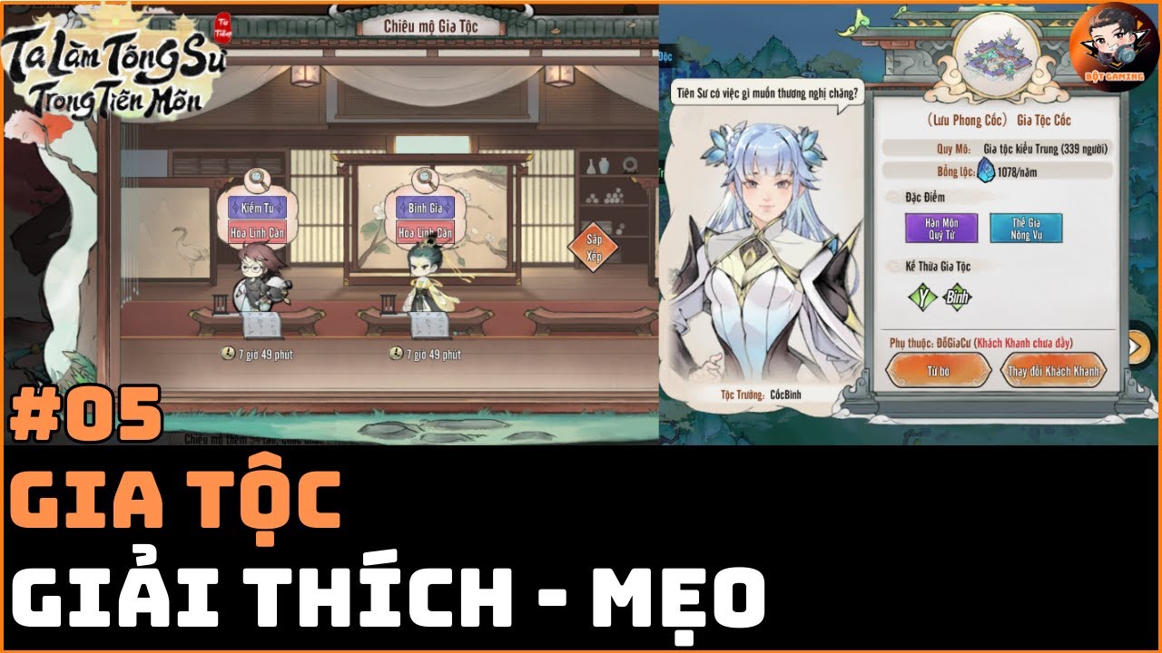#05 Gia Tộc - Chiêu Mộ Gia Tộc - Mẹo Chiêu Mộ - [Ta Làm Tông Sư Trong Tiên Môn]