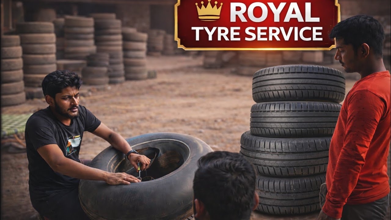 TYRE PUNCTURE SERVICE #tyre #video #vlogs #viral #trending #yt #blog 