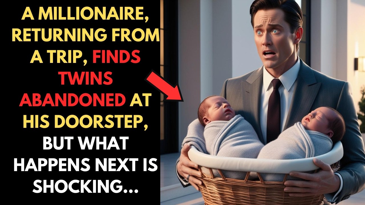 A MILLIONAIRE FINDS TWINS AT HIS DOORSTEP, BUT WHAT HAPPENS NEXT IS SHOCKING…