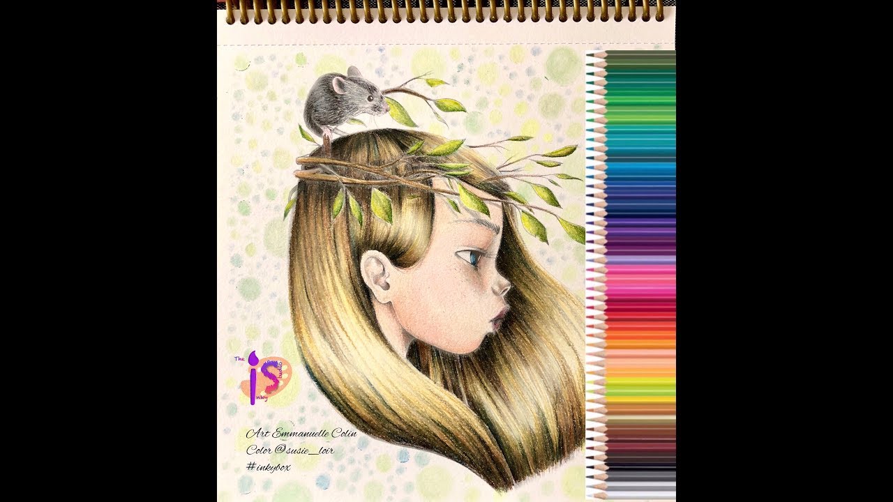 TUTO Cheveux  - Crayons de couleurs Prismacolors Premier