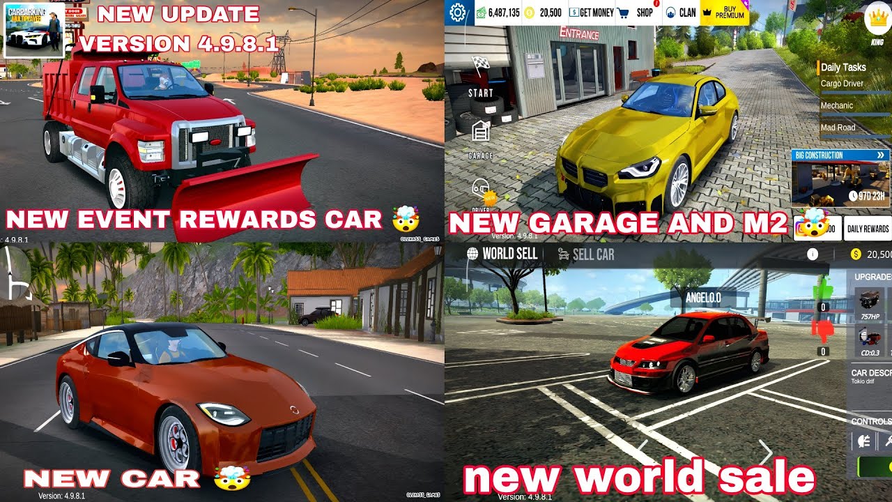 Car parking multiplayer New Update 4.9.8.1 🔥 New Cars, Event Rewards & World Sale Explained!