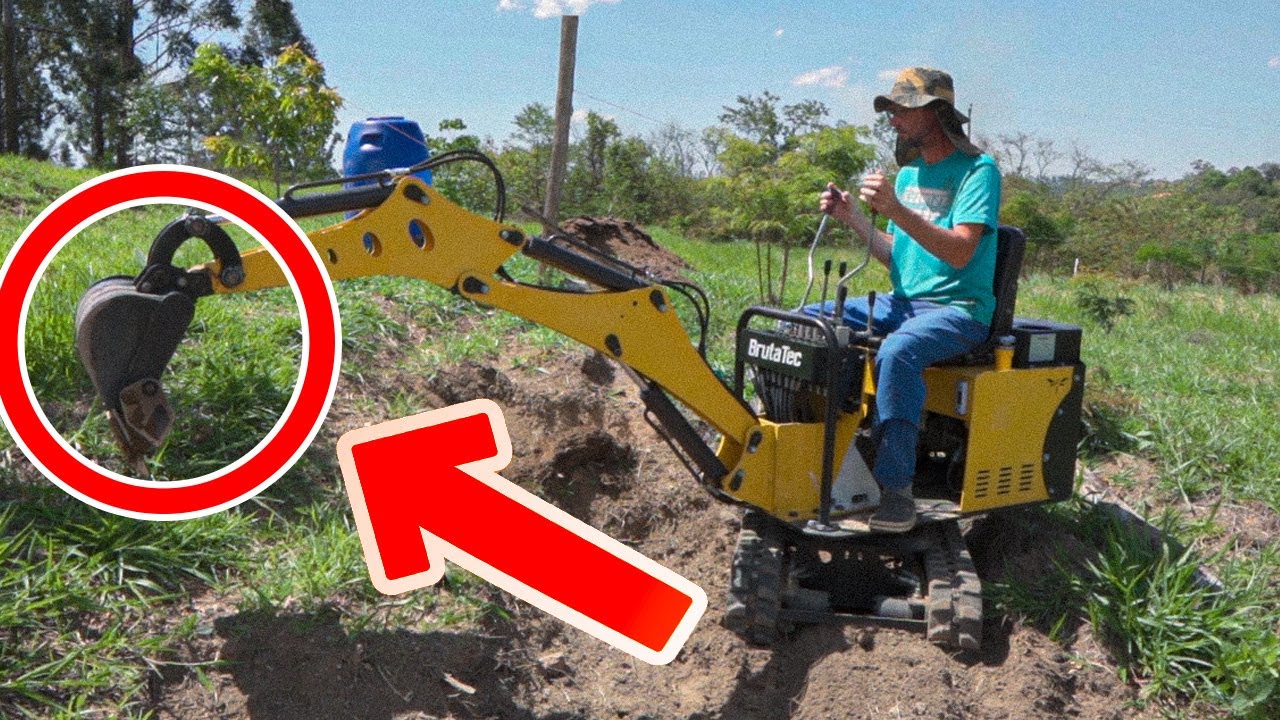 Mini Escavadeira para Ro&ccedil;a