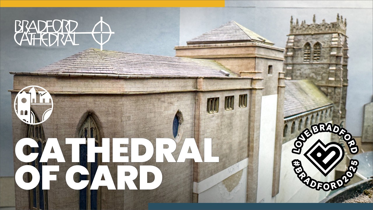 How long!? Paper and card model of Bradford Cathedral is now full length - Lady Chapel added
