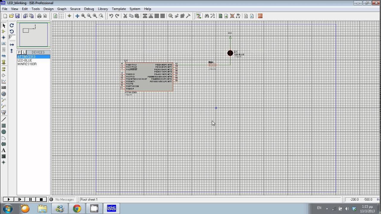 Proteus AVR microcontroller Simulation