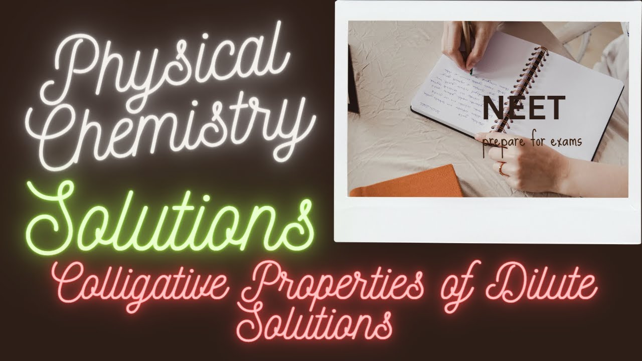 Colligative properties of dilute solution class 12 #neet