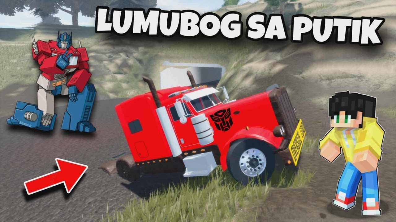 LUMUBOG sa MALALIM na PUTIKAN ang TRUCK na PARANG OPTIMUS PRIME at KAILANGAN TULUNGAN sa ROBLOX