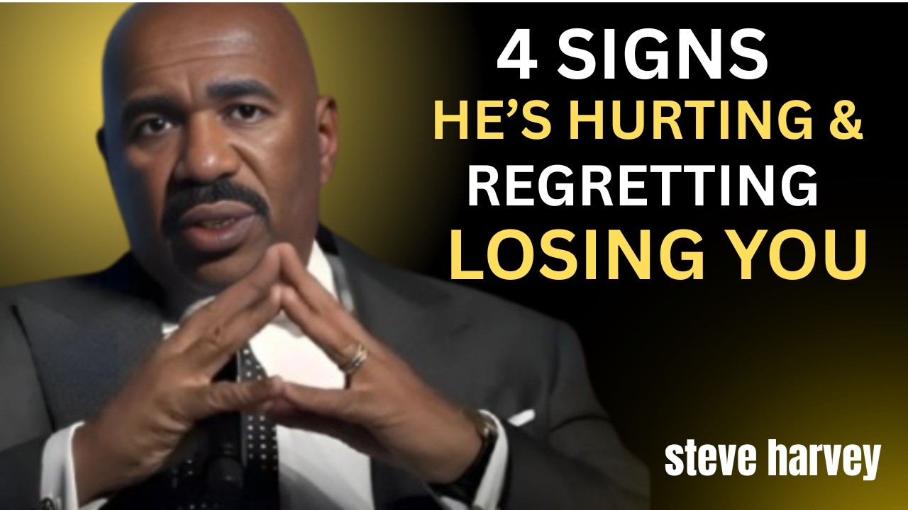 4 Signs He’s Hurting & Regretting Losing You Steve Harvey Reveals