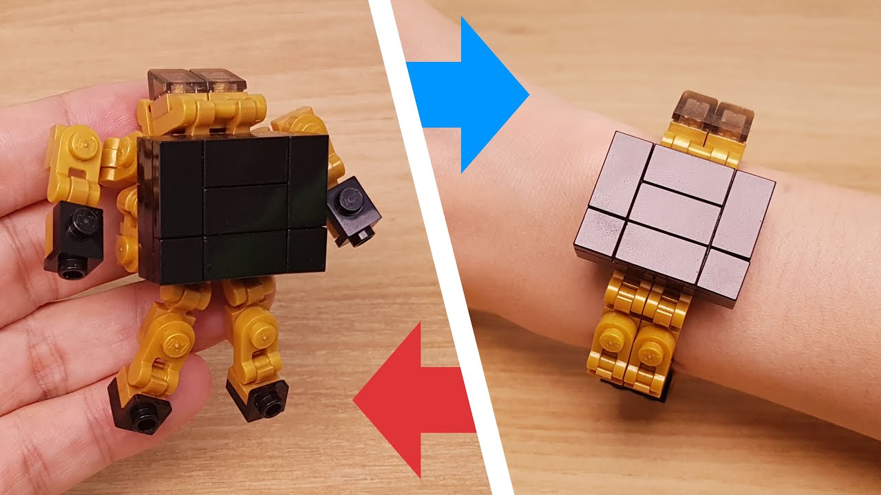 Трансформер часов LEGO brick! Если у вас тонкое запястье, вы действительно можете его носить!